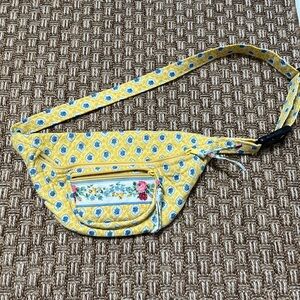 RARE Vintage Vera Bradley Elizabeth Yellow Floral Fanny Pack Bag